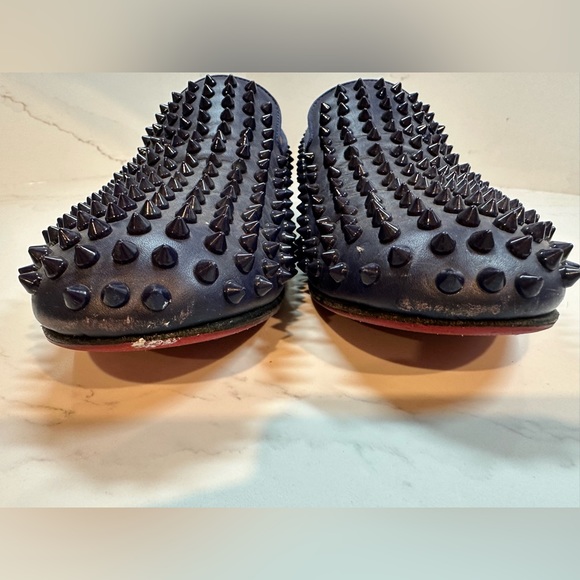 Christian Louboutin Dandelion Spikes Leather Loafers - Picture 9 of 12
